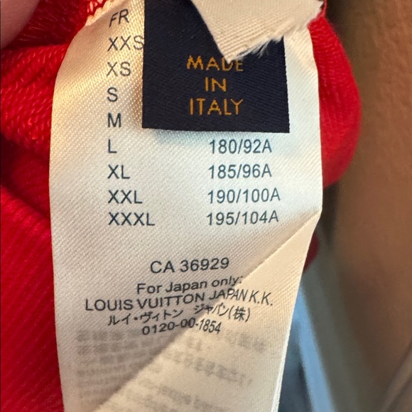 Supreme x Louis Vuitton Red Hoodie - Picture 4 of 4
